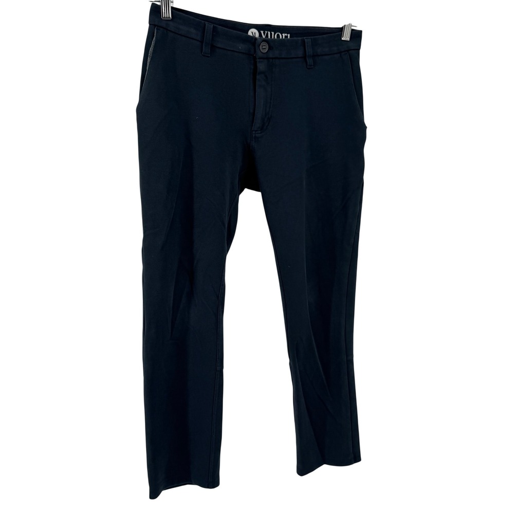 Vuori Meta Pants Mens 32 Dark Navy Blue‎ Slim Straight Stretch Tech Chino V430